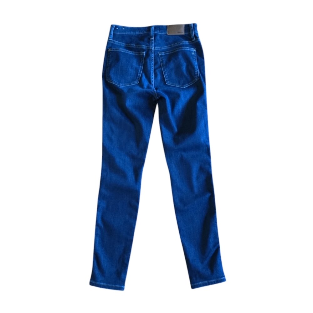 Madewell Women's 10" High-Rise Skinny Dark Wash Stretch Denim Jeans Size 27 - Picture 4 of 13